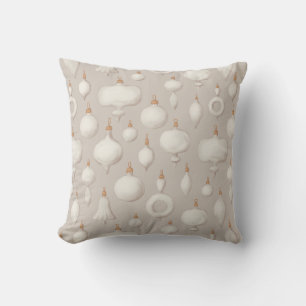 Coussin Jouets en verre d'arbre de Noël vintage avec ornem