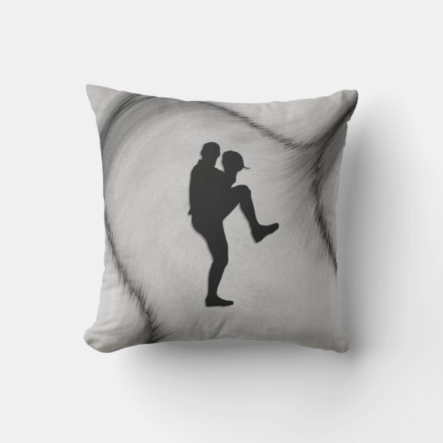 Coussin Joueur de base-ball Pitcher Windup (Recto)