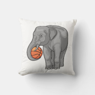 Coussin Joueur de basket-ball éléphant