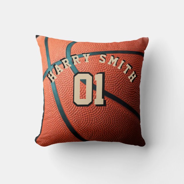 COUSSIN JOUEUR DE BASKETBALL PERSONNALISÉ JETER PILLOW (Recto)