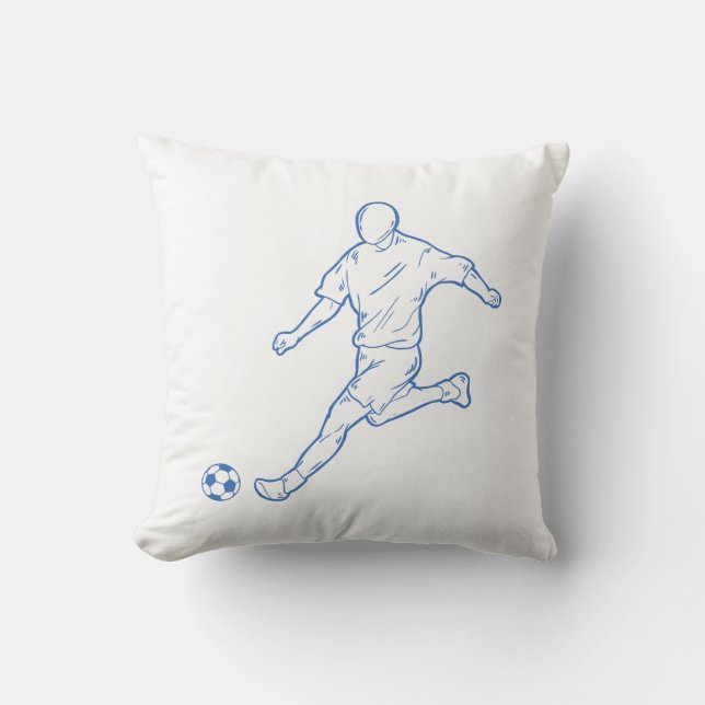 Coussin joueur de football (Recto)