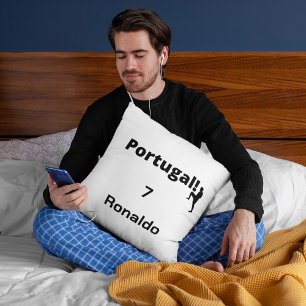Coussin Joueur de football portugais personnalisable
