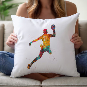 Coussin Joueur de Handball Coloré