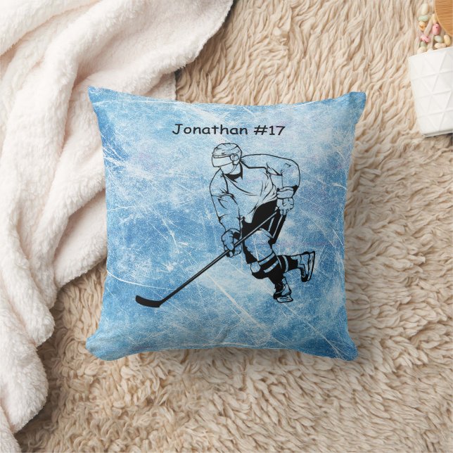 Coussin Joueur de hockey sur glace (Couverture)