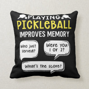Coussin Joueur de Pickleball de sport amusant