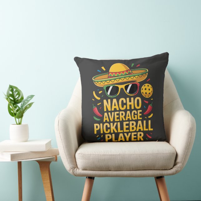 Coussin Joueur de pickleball moyen nacho (Chaise)