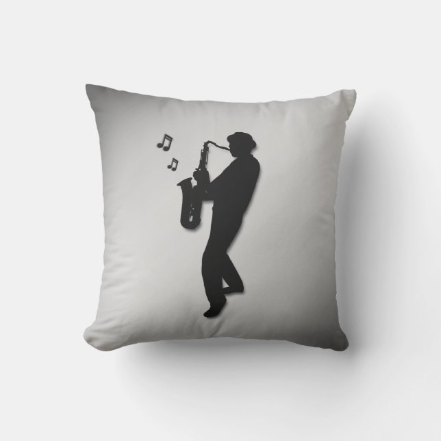 Coussin Joueur de saxophone (Recto)