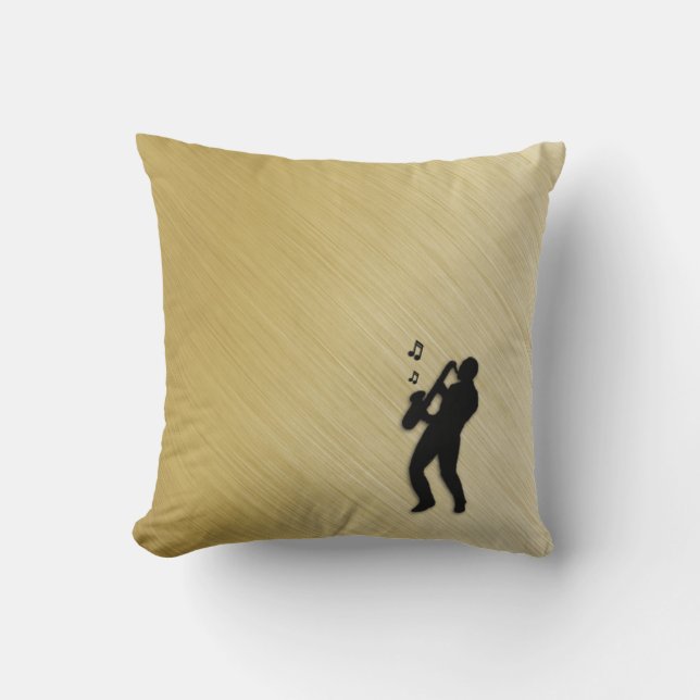 Coussin Joueur de saxophone (Recto)