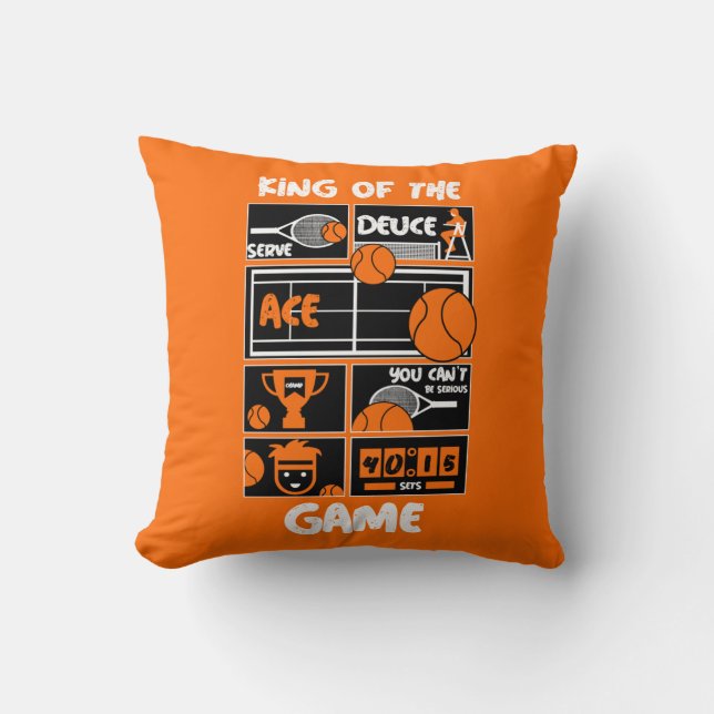 Coussin Joueur de tennis junior (Recto)