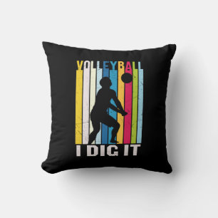 Coussin Joueur de volley-ball Volleyball Je L'Ai Creusé
