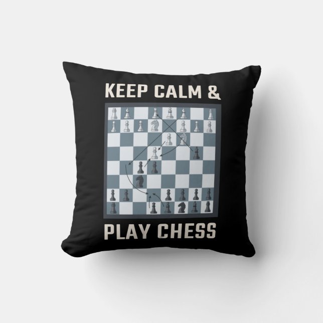 Coussin Joueur d'échecs (Recto)