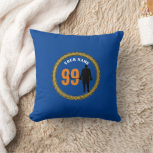 Coussin Joueur d'oreiller de hockey - Ajouter nom et numér