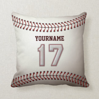 Coussin Joueur numéro 17 - points frais de base-ball