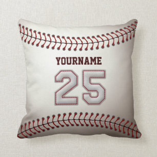 Coussin Joueur numéro 25 - points frais de base-ball
