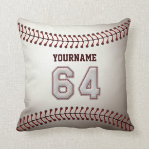 Coussin Joueur numéro 64 - points frais de base-ball