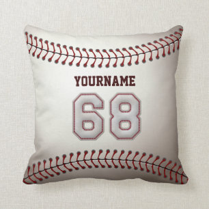 Coussin Joueur numéro 68 - points frais de base-ball