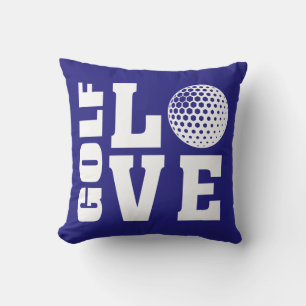 Coussin Joueurs de golf - Love Blue