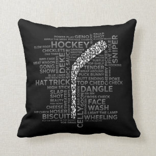 Coussin Joueurs de hockey et lang