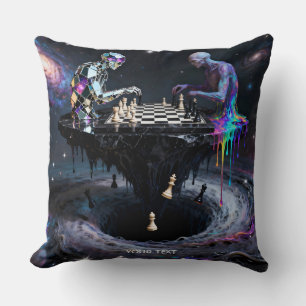 Coussin Joueurs Imaginaire mignons à deux échecs