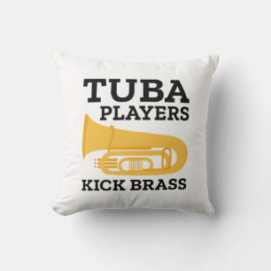 Coussin Joueurs Tuba en laiton