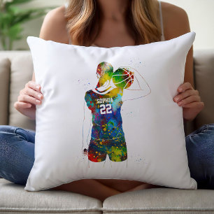 Coussin Joueuse de basket-ball