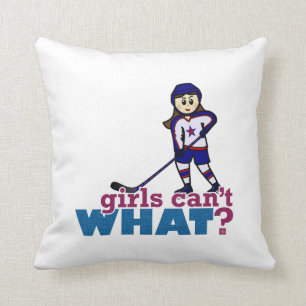 Coussin Joueuse de hockey féminin