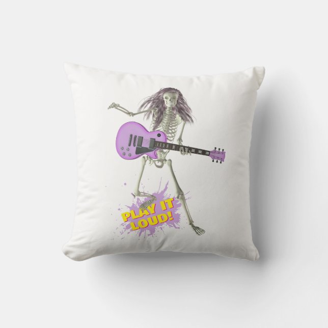 Coussin Jouez fort !  (Recto)