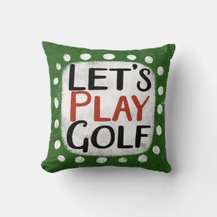 Coussin Jouons à l'Oreiller de golf