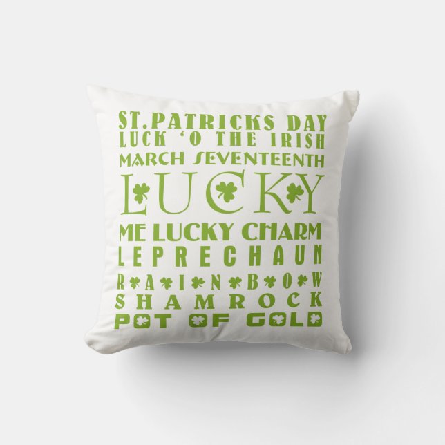 Coussin Jour de la Saint Patrick (Recto)