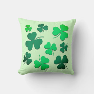 Coussin Jour de la Saint Patrick de printemps vert irlanda
