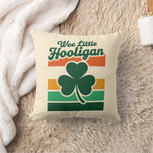 Coussin Jour de la Saint Patrick Wee Little Hooligan Drôle