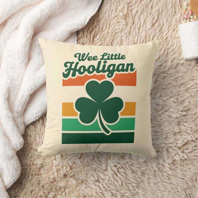 Coussin Jour de la Saint Patrick Wee Little Hooligan Drôle (Couverture)