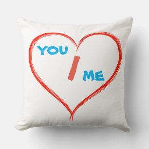 Coussin Jour de la Saint Valentin, vous et moi Jouer l'ore