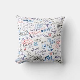 Coussin Jour de l'école Epic Doodtime Art amusant