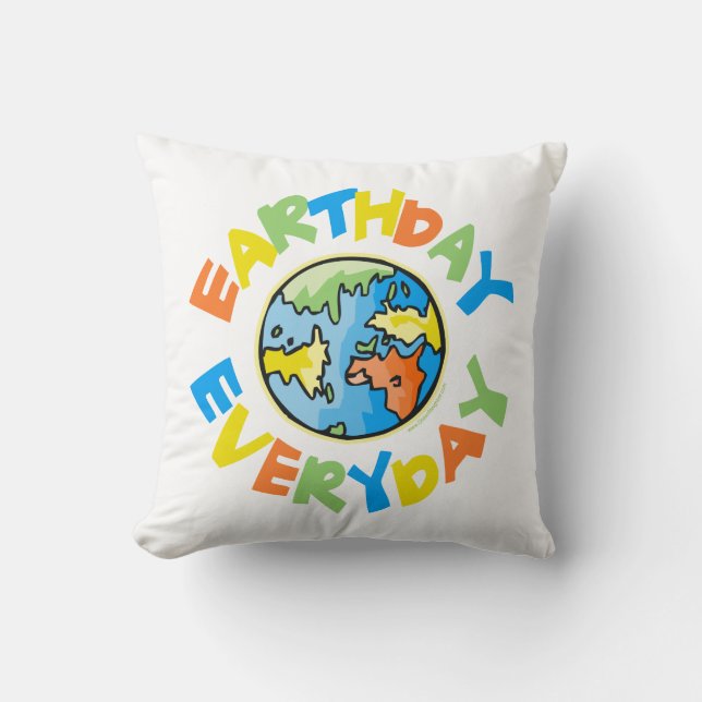 Coussin Jour de l'terre tous les jours (Recto)