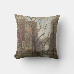 Coussin Jour de pluie, Madison Square, New York, Paul Corn