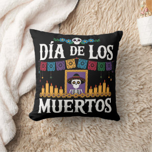 Coussin Jour des morts Crâne à sucre Día de Los Muertos
