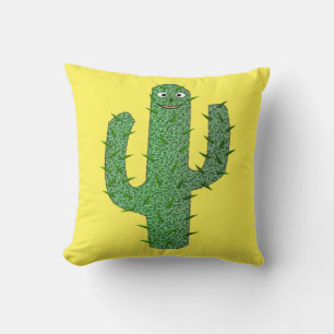 Coussin Jour des morts heureux Cactus double face