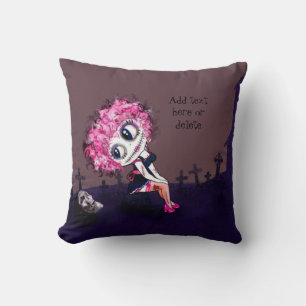 Coussin Jour des morts Kawaii Zombies