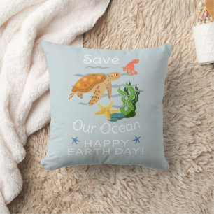 Coussin jour des terres tous les jours, devenez écolo, Sau