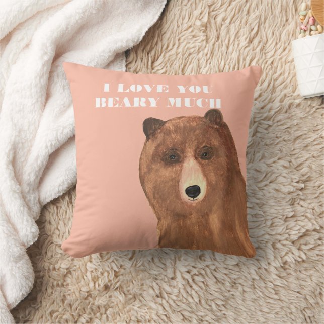Coussin Jour des Valentines Je t'aime beaucoup (Couverture)