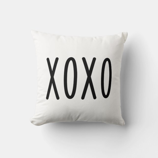 Coussin Jour des Valentines XOXO (Recto)