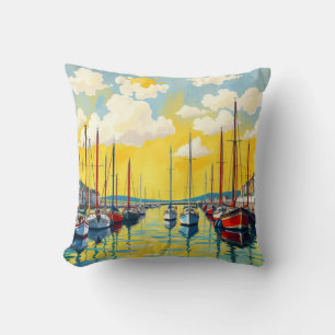 Coussin Jour ensoleillé au port