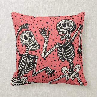Coussin Jour Vintage des squelettes de la mort