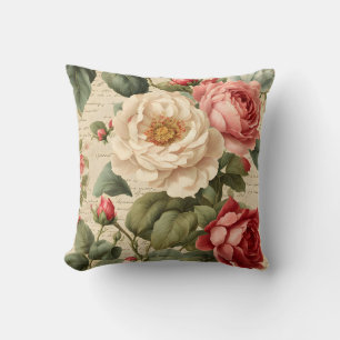 Coussin Journal du segment Rose vintage