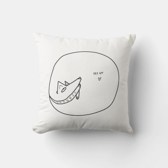 Coussin Journée de style rétro animal chien de compagnie s (Recto)