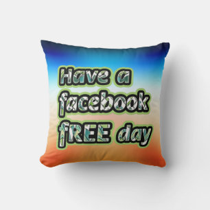 Coussin Journée Facebook libre