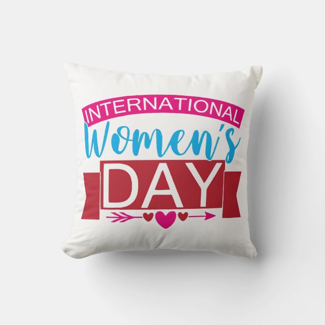 Coussin Journée internationale des femmes  (Recto)
