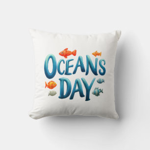 Coussin Journée mondiale des océans - Célébration de la Jo