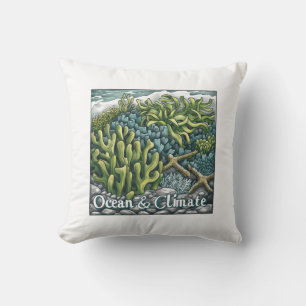 Coussin Journée mondiale des océans - Coral Reef and Clima